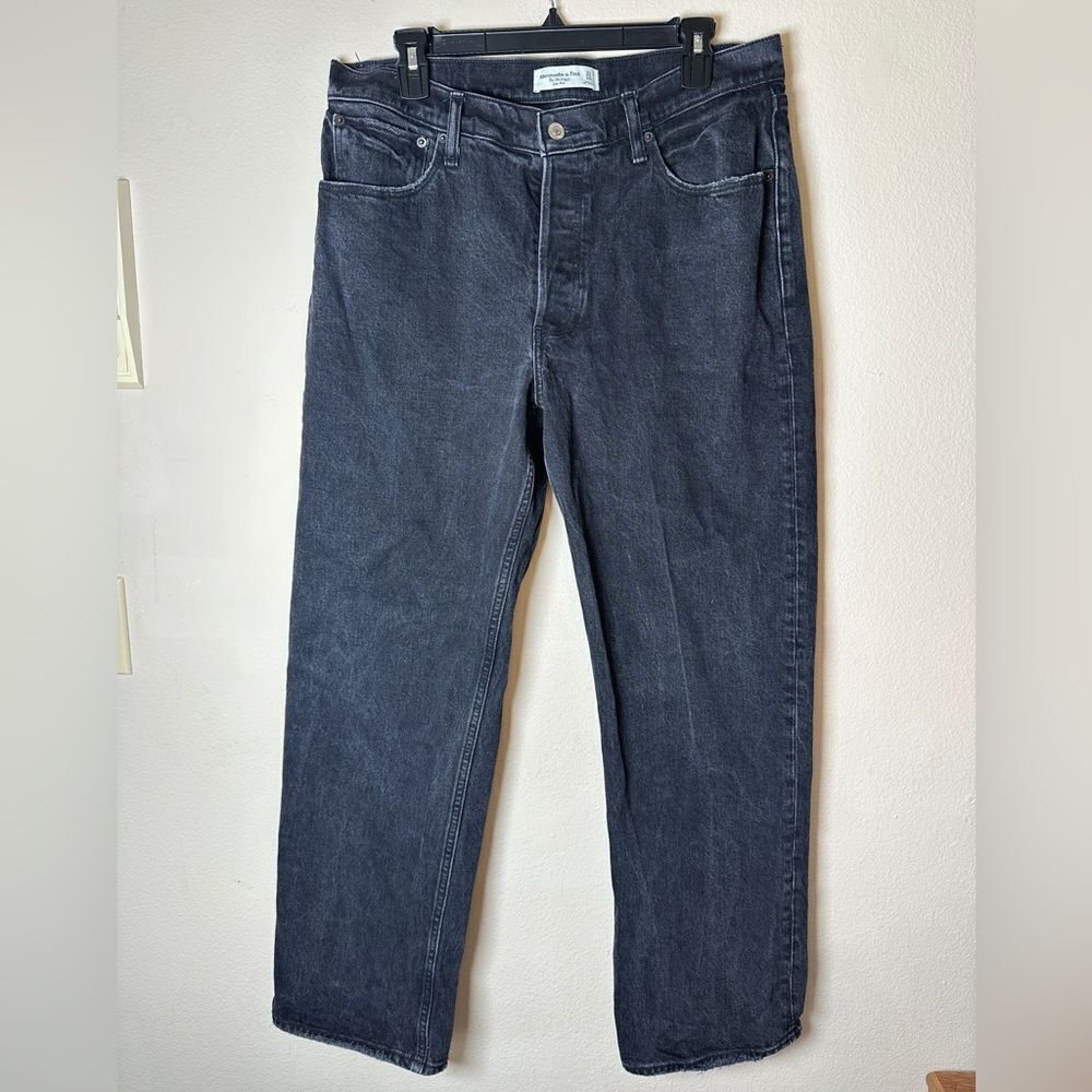 Abercrombie & Fitch The 90's Baggy Low Rise black sz 31 / 12r